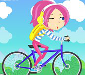 Hra - Dievča na bicykli
